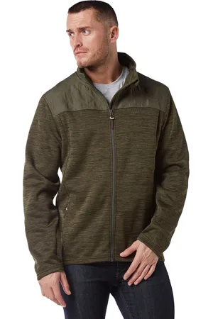 Brasher Mens Adventurer Insulated & Quilted Full Zip Fleece Jacket, Hiking Mid-layer - - Size X-Small