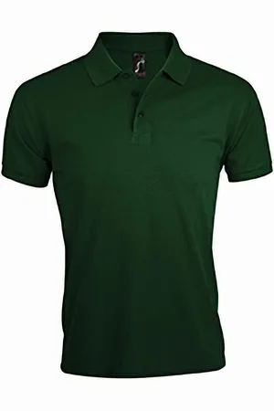 Sols Mens Prime Pique Plain Short Sleeve Polo Shirt (Bottle ) - Size 2XL