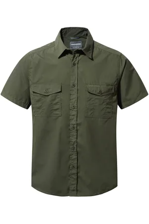 Craghoppers Mens Kiwi Short-Sleeved Shirt (Cedar ) - Size Small