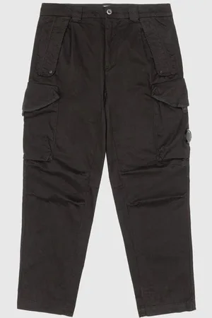 C.P. Company Mens Stretch Sateen Loose Cargo Pants in Cotton - Size Large