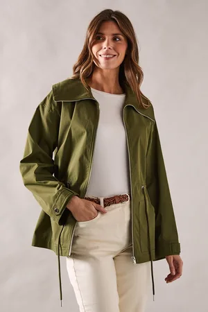 wallis Womens Premium Drawstring Trench Coat - - Size 12 UK