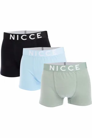 Nicce London Mens Jayden 3 Pack Boxer Shorts in Multi - - Size 2XL