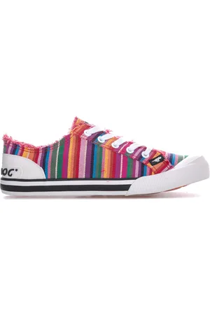 Rocket Dog Womens Jazzin Eden Stripe Pumps in Textile - Size UK 6