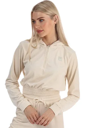Fila Womens Aaral Velour Zip Hoody in - Size 14 UK
