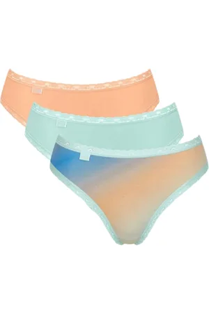 Sloggi Womens 24/7 Weekend Hipster 3 Pack Briefs - Polyamide - Size X-Small