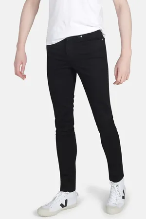Monkee Genes Mens Organic Cotton Skinny Fit Mid-Rise Denim Jeans - Size 38W/32L