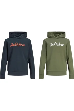 JACK & JONES Boys Hoodies Multipack Casual Long Sleeve 2 Pack - - Size 8Y