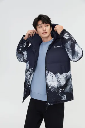 Bosideng Mens Classic Down Jacket with Hood - - Size Small