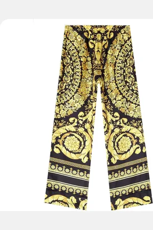 VERSACE Girls Baroque Pattern Trousers NA - Size 10Y
