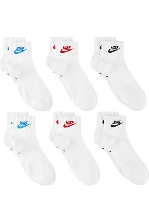 Nike Unisex Everyday Essential Ankle Socks 6 Pairs - Cotton - Size X-Large