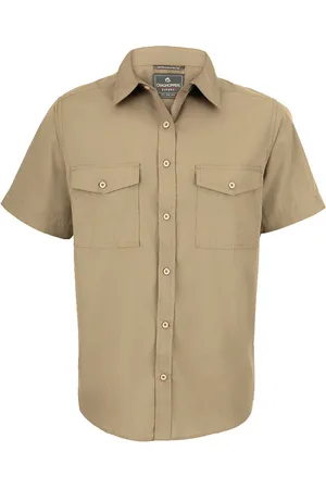 Craghoppers Mens Expert Kiwi Short-Sleeved Shirt (Pebble) - - Size Small
