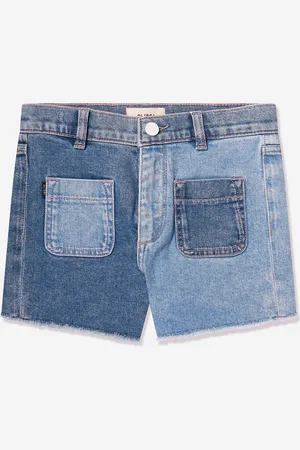 DL1961 Girls Lucy Blocked High Rise Shorts in - Size 14Y