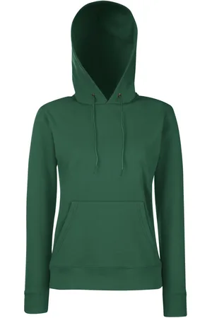 Fruit Of The Loom Womens Ladies Lady Fit Hooded Sweatshirt / Hoodie - Viscose - Size Medium