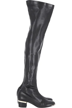 Stella McCartney Pre-owned Womens Over The Knee Heeled Boots in Leather - Size EU 37