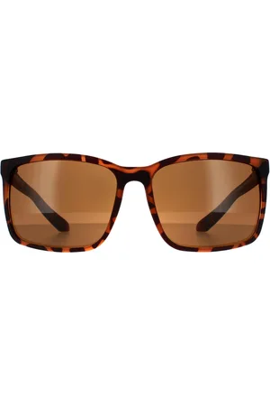 Dragon Square Mens Matte Tortoise Bronze Sunglasses - - One Size