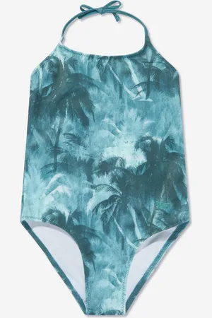 Emporio Armani Girls Palm Leaf Swimsuit in - Size 8Y