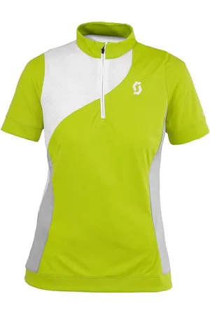 Scott Bikewear Womens Sky Top Shirt Sleeve T Zip Neck - Size Medium