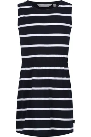 Regatta Girls Beylina Stripe Dress ( /White) - Size 7-8Y