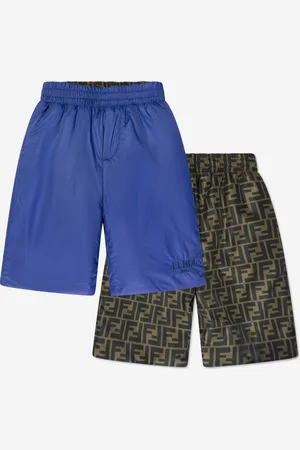 Fendi Boys Reversible Bermuda Shorts in Navy - - Size 8Y
