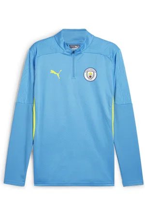 PUMA Mens Manchester City Quarter-Zip Training Top - - Size Medium