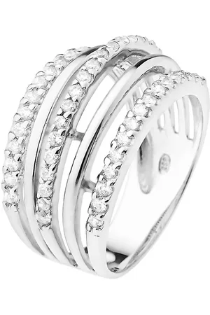 Diadema Womens - Ring - Swarovski HeartCollection Sterling - Size N