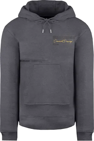 Criminal Damage Logo Mens Hoodie Cotton - Size Small
