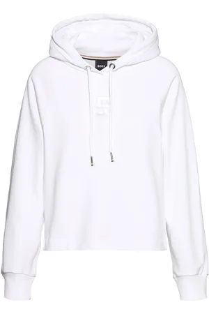 HUGO BOSS Womens Emaes2 Sweatshirt in Cotton - Size 6 UK