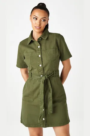 Urban Bliss Womens Cuba Twill Dress - Size 12 UK