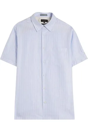 Ted Baker Lytham Mens Linen Blend Shirt Linen/Cotton - Size Large