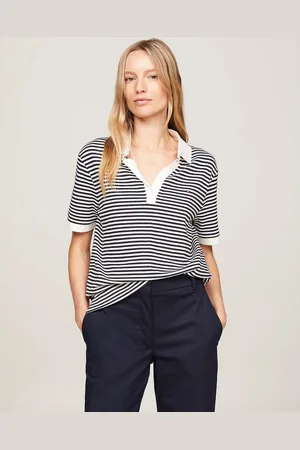 Tommy Hilfiger Relax Open Placket Lyocell Womens Polo - - Size Small