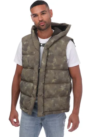 Emporio Armani Mens Sustainable Collection Gilet in Camo - - Size Medium