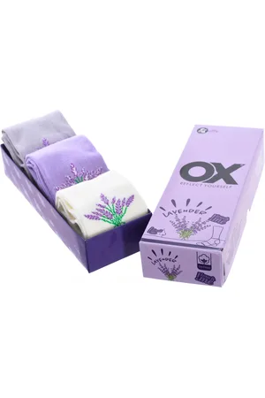 Ox Womens Pack of 6 low socks with fresh scents - - One Size