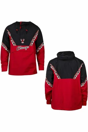 Mitchell & Ness Chciago Bulls Team Mens Anorak Jacket - - Size X-Small
