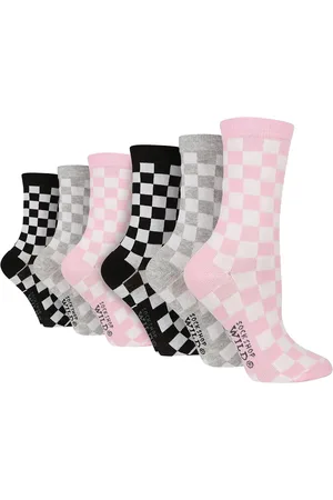 Wild Feet Womens 6 Pack Ladies Fun Design Socks