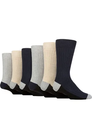 Wild Feet 6 Pack Mens Boot Socks