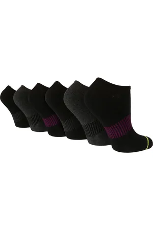 Wild Feet Womens 6 Pair Multipack Ladies Bamboo Sport Trainer Socks
