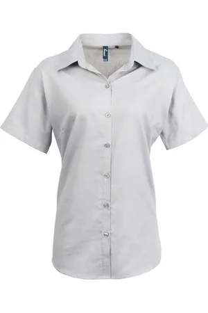 Premier Womens/Ladies Signature Oxford Short-Sleeved Shirt - Size 22 UK