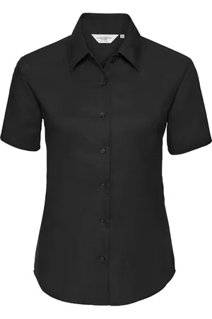 Russell Athletic Collection Womens/Ladies Oxford Short-Sleeved Shirt - Size Small