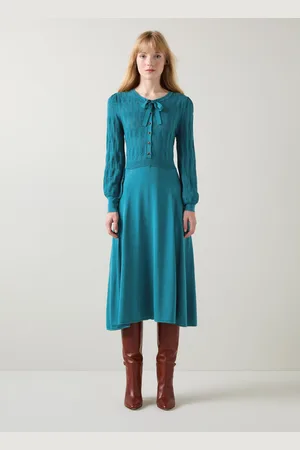 LK Bennett Womens Susannah Dresses, Teal - - Size Medium