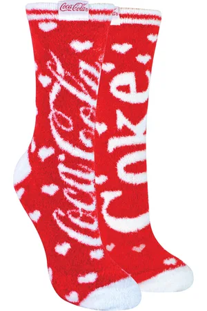 Coca-Cola Womens 2 Pack Ladies Soft Cosy Lounge Socks - - Size UK 4-8