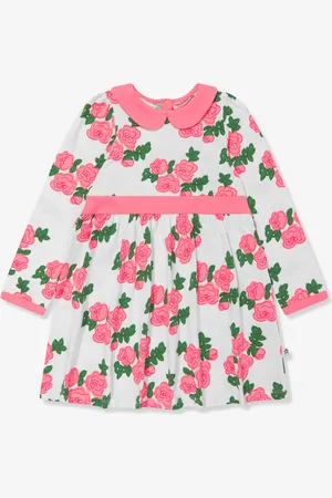 Mini Rodini Girls Rose Print Dress in - Size 10-11Y