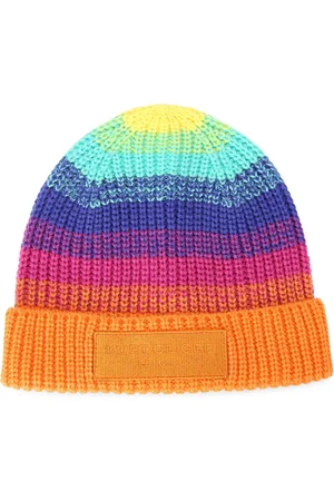 Kurt Geiger Womens Rainbow Beanie Hat - - One Size