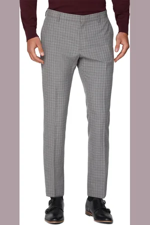 Limehaus Mens Overcheck Suit Trouser - - Size 38 Regular