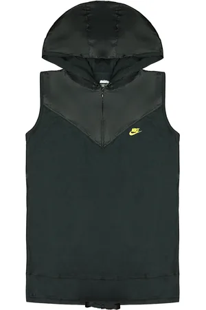 Nike Womens Dri-Fit Zip Up Hooded Women Casual Sports Sleeveless Hoody 332694 010 Cotton - Size X-Large