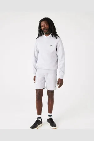 Lacoste Mens fleece sweatshirt with round neckline - Cotton - Size Large