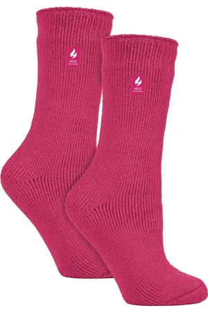 Heat Holders Womens 2 Pack Ladies Original Thermal Moisture Wicking Socks - - Size UK 4-8