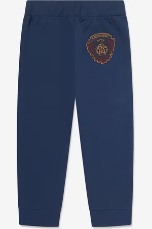 Roberto Cavalli Boys Logo Joggers in Navy - - Size 8Y