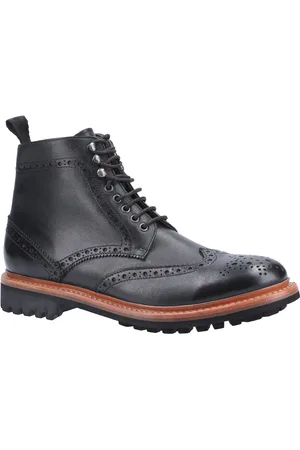 Cotswold Outdoor Mens Rissington Commando Goodyear Welt Lace Up Boot - Leather - Size UK 12