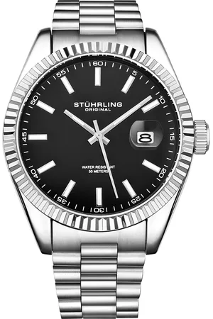 Stuhrling Mens Lineage 3935 Quartz 42mm Classic - - One Size