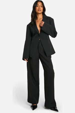 Boohoo Womens Petite Straight Leg Trousers - - Size 16 UK